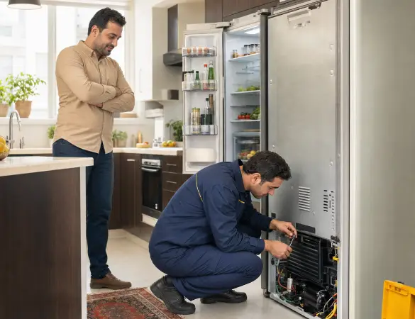 خدمات تعمیر یخچال ساید بای ساید ال جی در محل شهریار