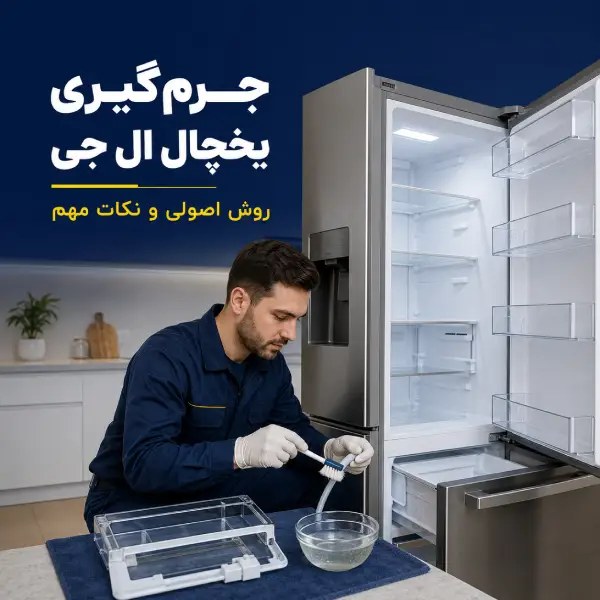 جرم گیری یخچال ال جی | روش اصولی و نکات مهم